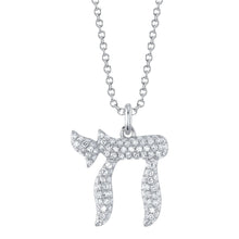 14K GOLD DIAMOND EDEN CHAI NECKLACE
