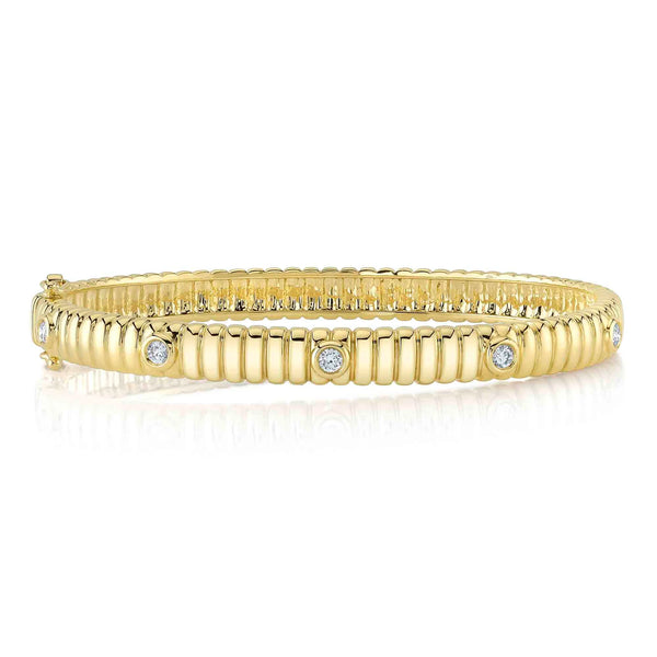 14K GOLD DIAMOND MAREN BANGLE