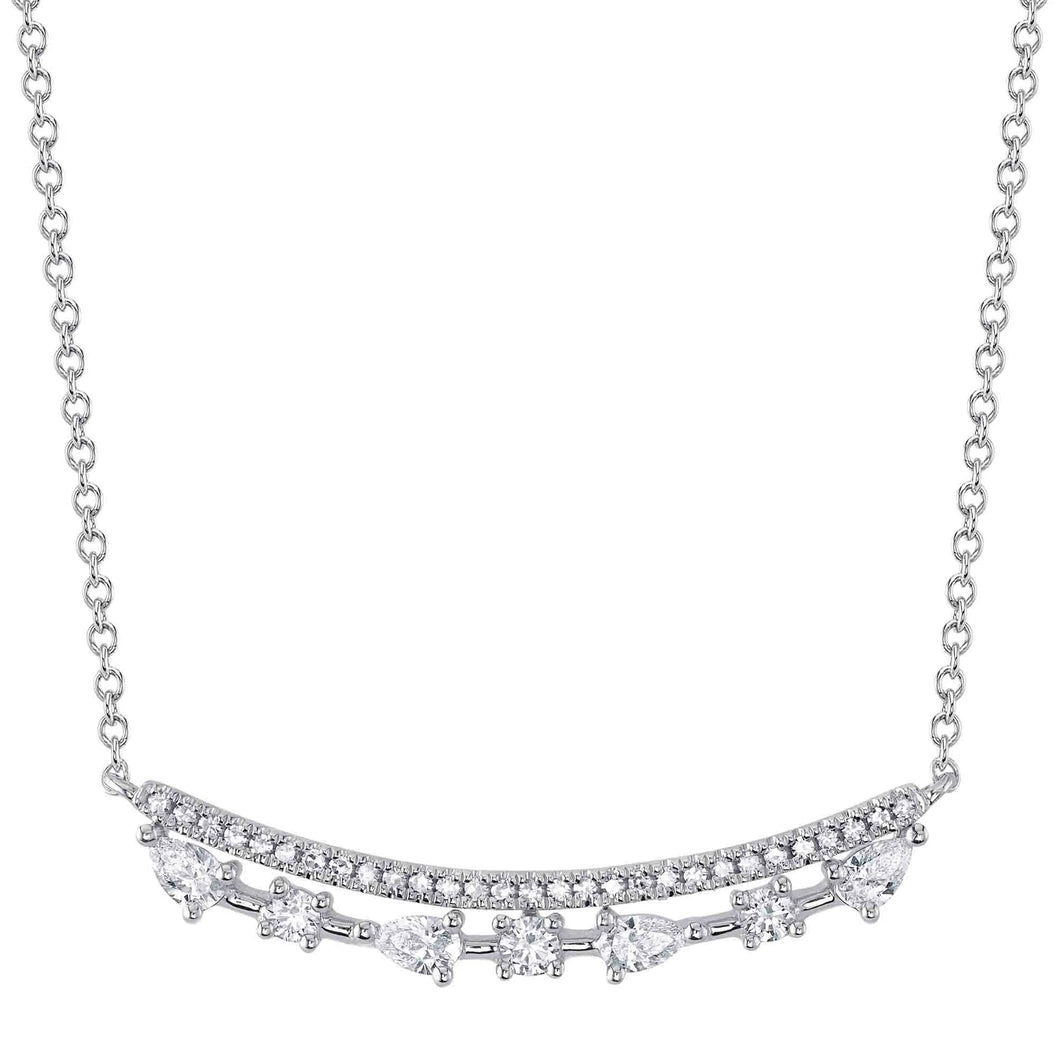 14K GOLD DIAMOND ELSA NECKLACE