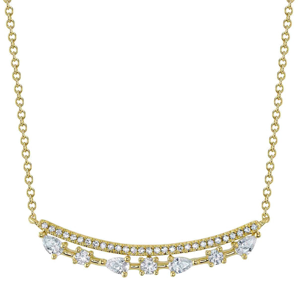 14K GOLD DIAMOND ELSA NECKLACE