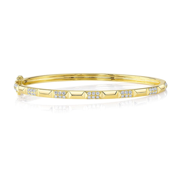 14K GOLD DIAMOND AVRIL BANGLE