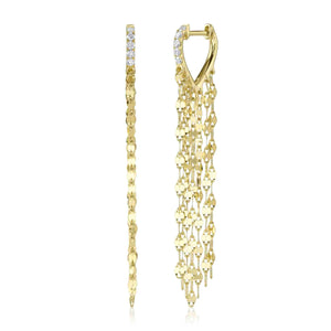 14K GOLD DIAMOND LINNY EARRINGS