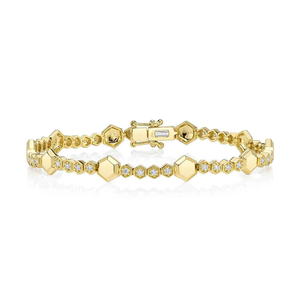 14K GOLD DIAMOND MICKI BRACELET