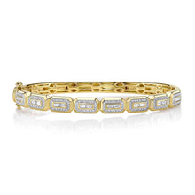 14K GOLD DIAMOND KEKE BANGLE