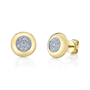 14K GOLD DIAMOND KARINA STUDS