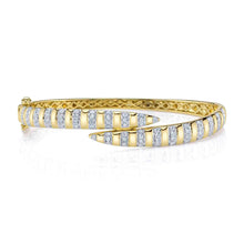 14K GOLD DIAMOND ALEX BANGLE