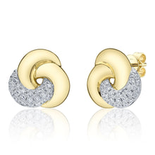 14K GOLD DIAMOND OLIVIA STUDS