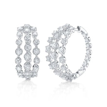 14K GOLD DIAMOND MOLLY HOOPS
