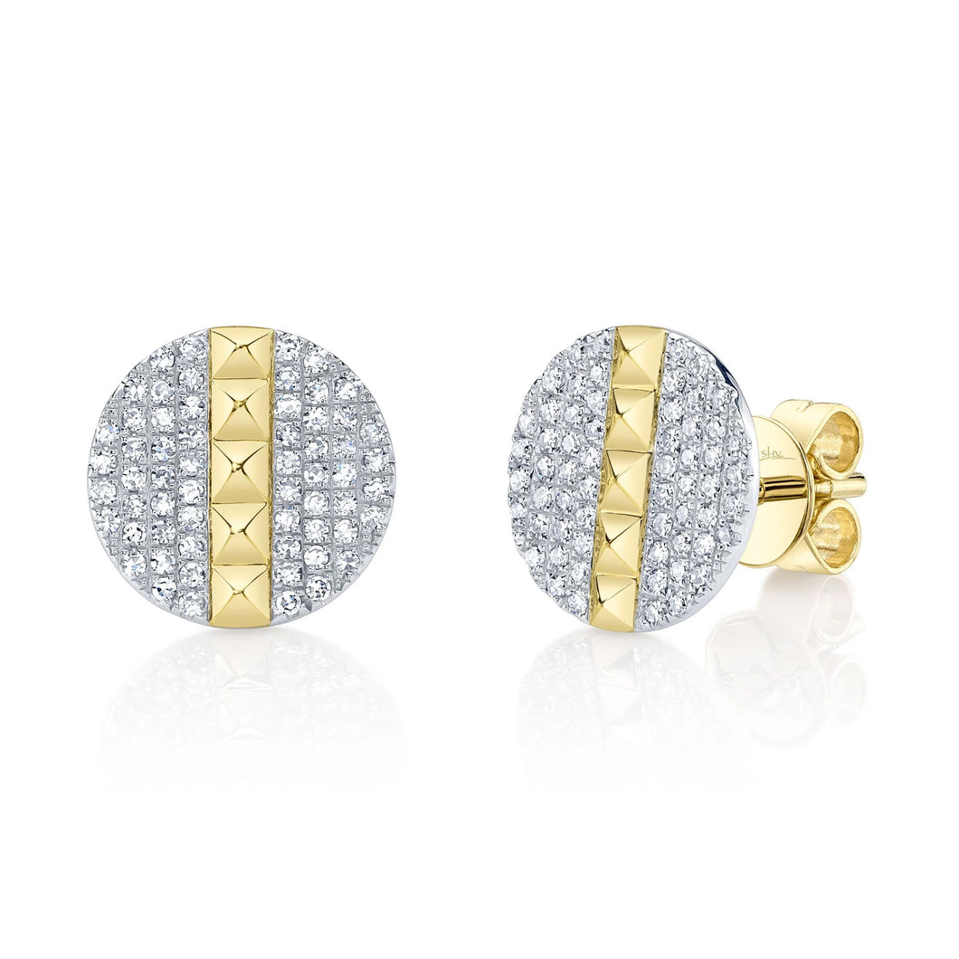 14K GOLD DIAMOND TRIXIE EARRINGS