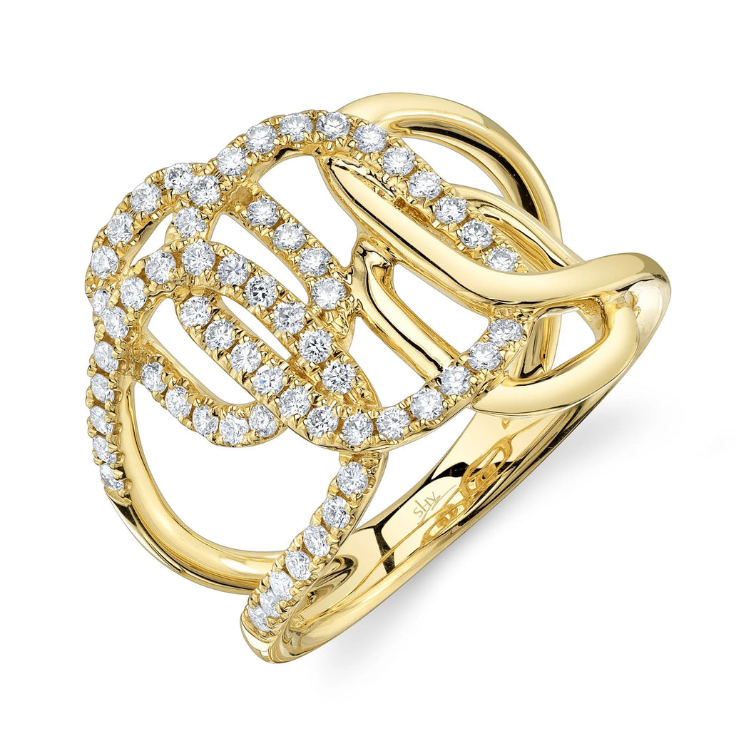 14K GOLD DIAMOND HEATHER RING