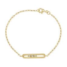 14K GOLD DIAMOND SHERI SLIDER BRACELET