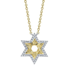 14K GOLD DIAMOND ANNA STAR NECKLACE