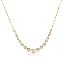 14K GOLD DIAMOND ANGIE BEZEL NECKLACE