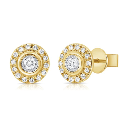 14K GOLD DIAMOND LYLA STUDS
