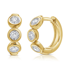 14K GOLD DIAMOND MADDY HUGGIES
