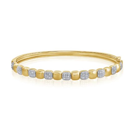 14K GOLD DIAMOND MARISSA BANGLE