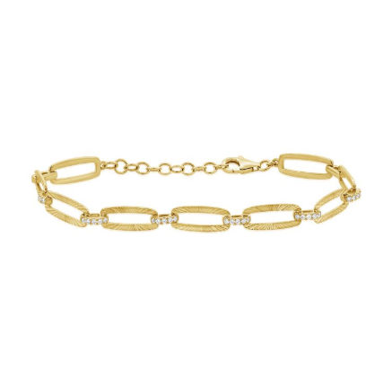 14K GOLD DIAMOND SORA BRACELET