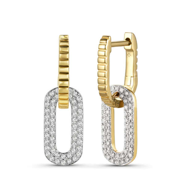 14K GOLD DIAMOND DINA EARRINGS