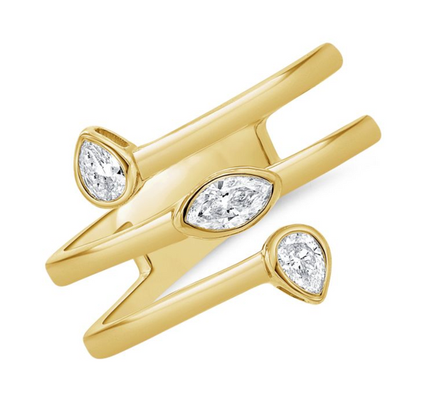 14K GOLD DIAMOND MATILDA RING