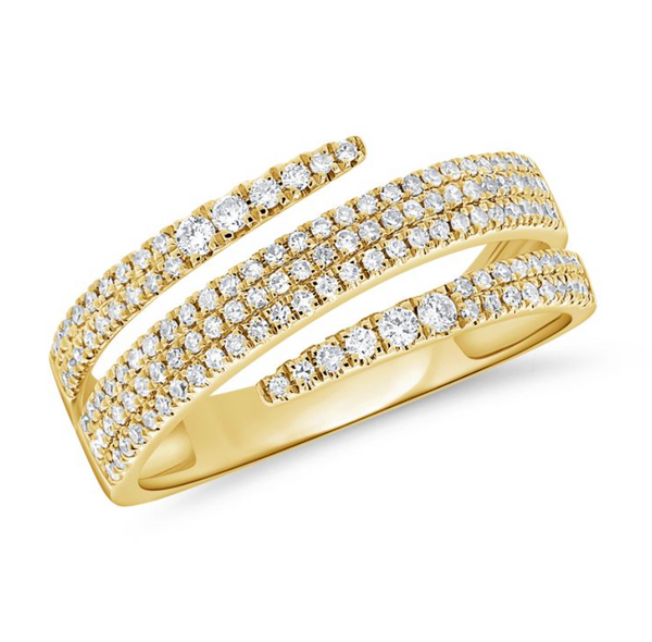 14K GOLD DIAMOND ANNIE RING