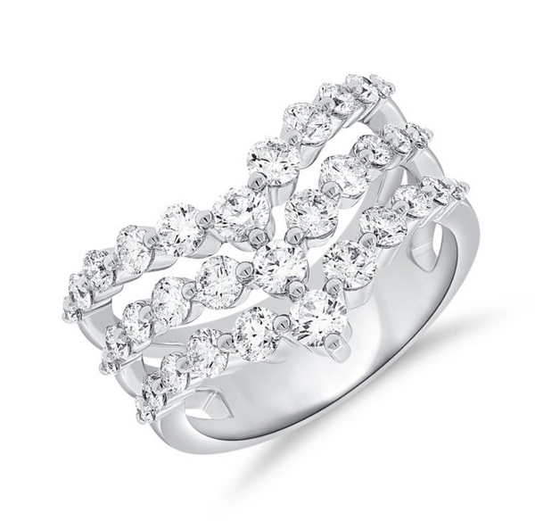 14K GOLD DIAMOND HARPER RING
