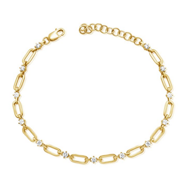 14K GOLD DIAMOND TESSA BRACELET
