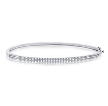14K GOLD DIAMOND ROBIN BANGLE