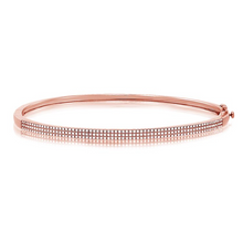 14K GOLD DIAMOND ROBIN BANGLE