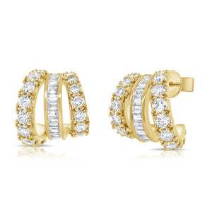 14K GOLD DIAMOND KENDRA EARRINGS