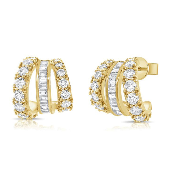 14K GOLD DIAMOND KENDRA EARRINGS