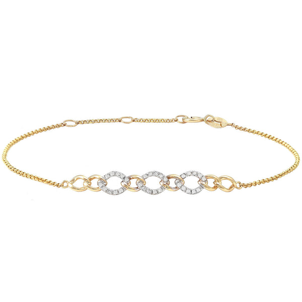 14K GOLD DIAMOND BRIA BRACELET