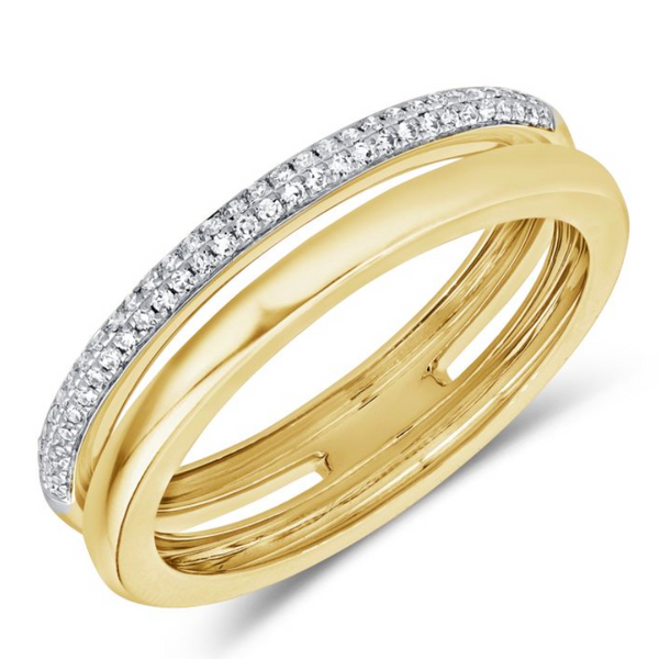 14K GOLD DIAMOND LIOR RING