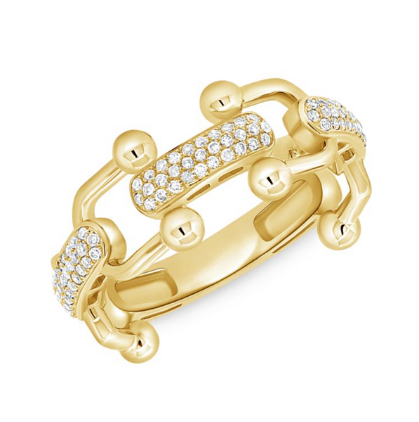 14K GOLD DIAMOND MADDIE RING