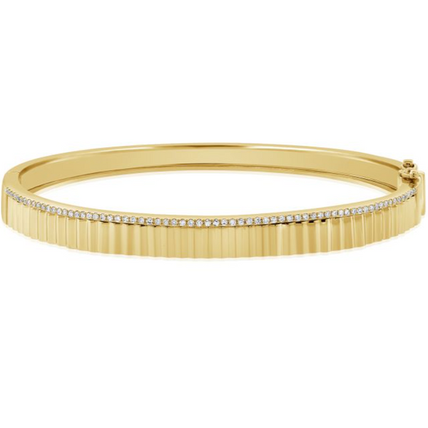 14K GOLD DIAMOND SMALL TYLER BANGLE