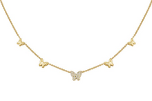 14K GOLD DIAMOND TRIXIE BUTTERFLY NECKLACE