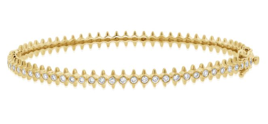 14K GOLD DIAMOND DANI BANGLE