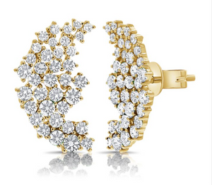 14K GOLD DIAMOND COLETTE STUDS