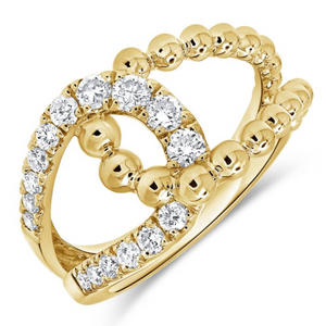 14K GOLD DIAMOND VICKY RING