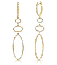 14K GOLD DIAMOND ALICIA EARRINGS