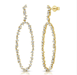 14K GOLD DIAMOND SAVANNAH EARRINGS