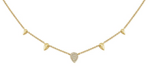 14K GOLD DIAMOND TRIXIE PEAR NECKLACE