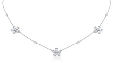 14K GOLD DIAMOND BRANDY FLOWER NECKLACE