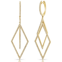 14K GOLD DIAMOND FRANKIE EARRINGS