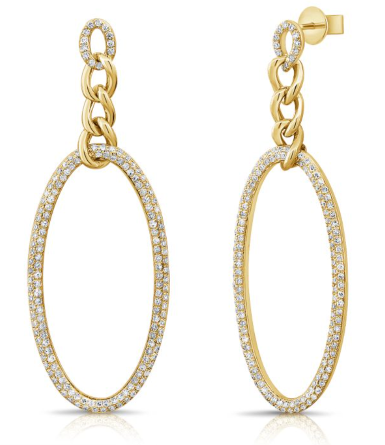 14K GOLD DIAMOND LENI EARRINGS