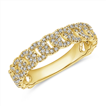 14K GOLD DIAMOND ALEXIA CHAIN RING