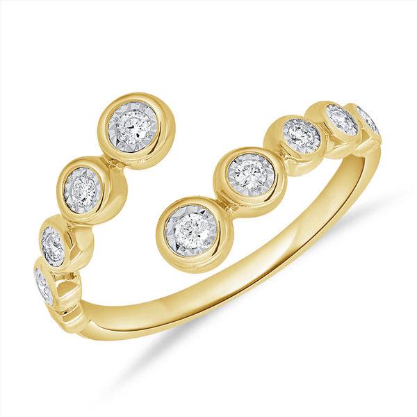 14K GOLD DIAMOND HILARY RING