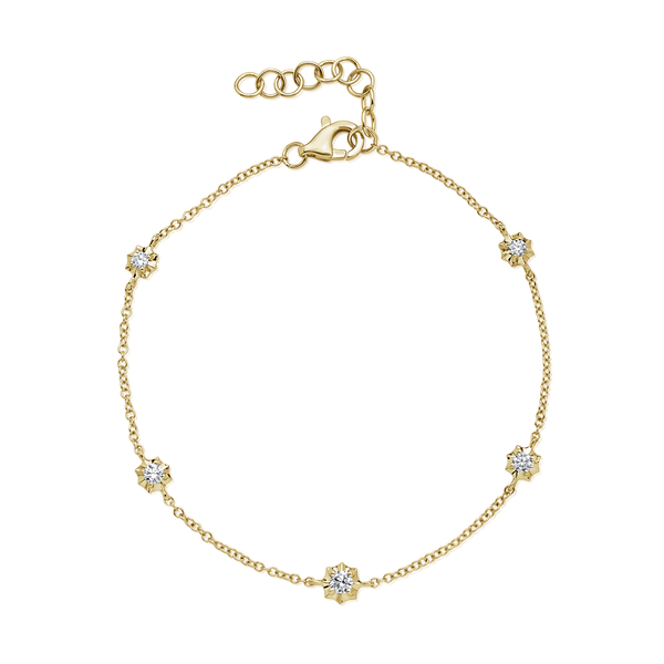 14K GOLD DIAMOND DAPHNE BRACELET