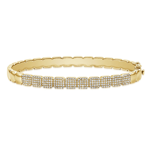 14K GOLD DIAMOND MADDY BANGLE