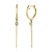 14K GOLD DIAMOND VALERIE HUGGIES