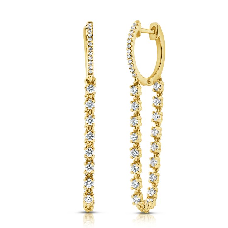 14K GOLD DIAMOND EMMY EARRINGS